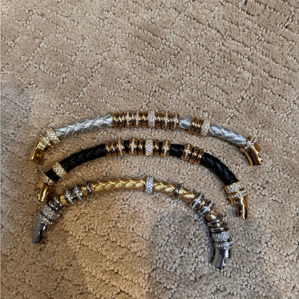 3 Serena Williams 2009 Braided Bracelets (all for $60) - Picture 3 of 4